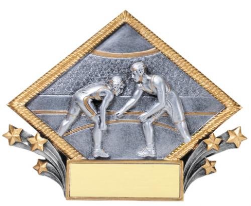 Rope Diamon Resin Plate - 6" Wrestling