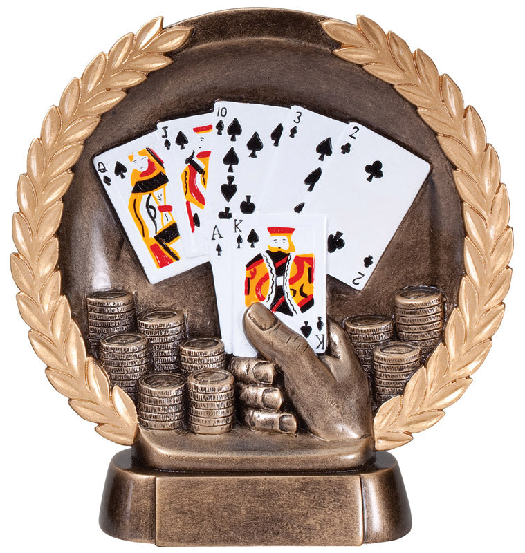 High Relief Resin - Poker Hand