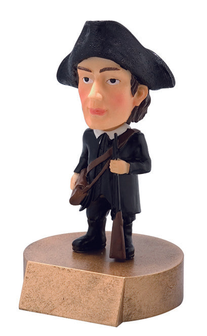 Mascot Bobble Heads - Patriot / Minuteman
