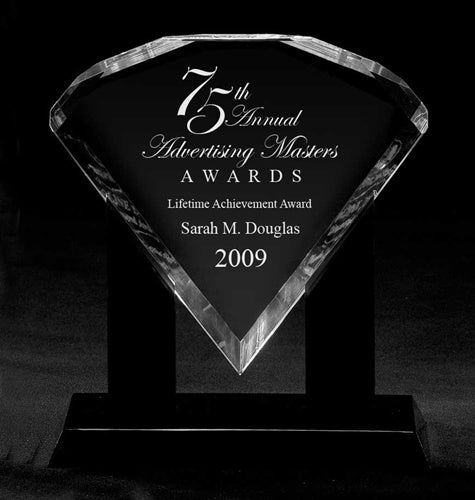 Diamond Acrylic Award - Clear Medium
