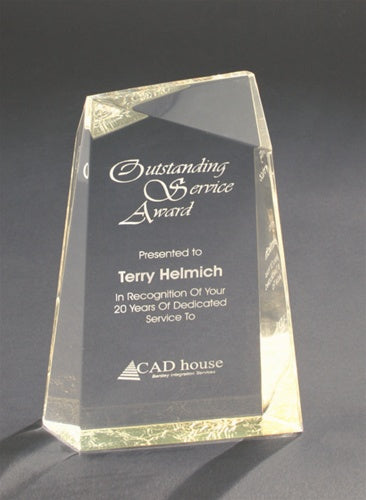 Facet Wedges Award - Small Gold