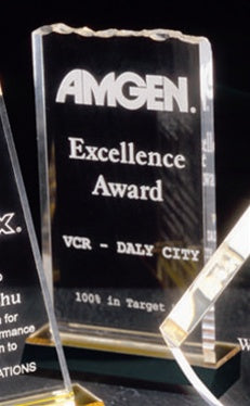 Ice Top Acrylic Award - Medium Clear