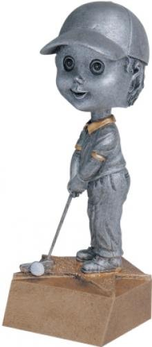 Golf Male Trophy - Bobblehead Award Figure