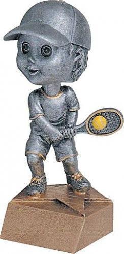Male Tennis Award - Bobblehead Trophy Figure