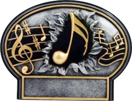 Music Award Plate - Resin Trophy Figure