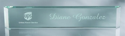Crystal Name Plate - Jade