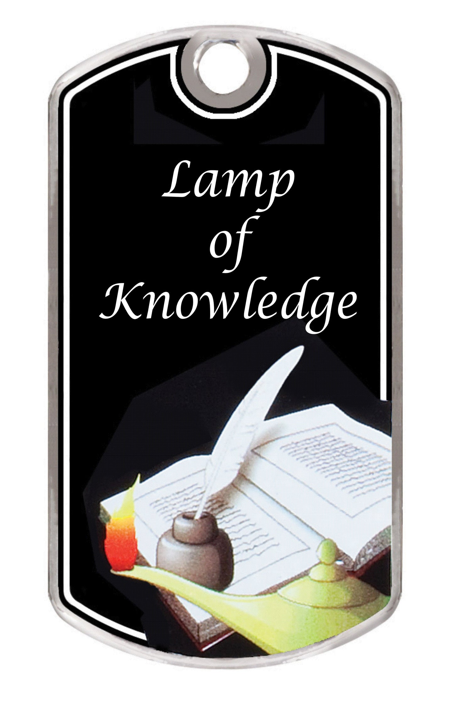 BLACK BEAUTY -LAMP OF KNOWLEDGE DOGTAG