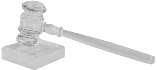 Acrylic Gavel with Base - Clear