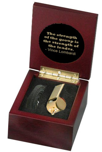 Coach's Golden Whistle & Box