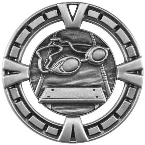 V-Line Medal - Silver Swimming