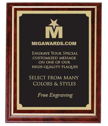 Designer Plaque Series Award - Burgundy & Gold 12x15