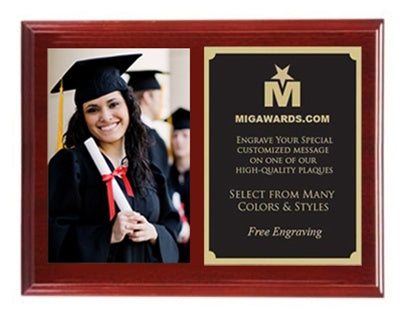 Picture Pocket Plaque - Burgundy 9x12