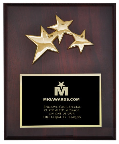 Shooting Star Casting Plaque - Burgundy 10x13