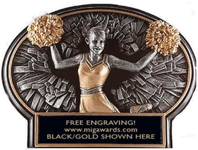 Burst Thru Resin Series- CHEERLEADER SMALL