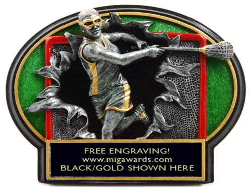 Burst Thru Resin Series- LACROSSE FEMALE LARGE