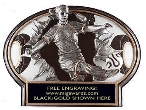 Burst Thru Resin Series- SOCCER FEMALE LARGE