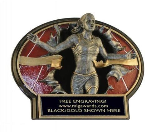 Burst Thru Resin Series- TRACK FEMALE LARGE