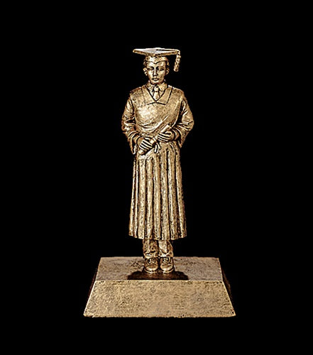 Resin Figures Trophy - Gold Graduate Male