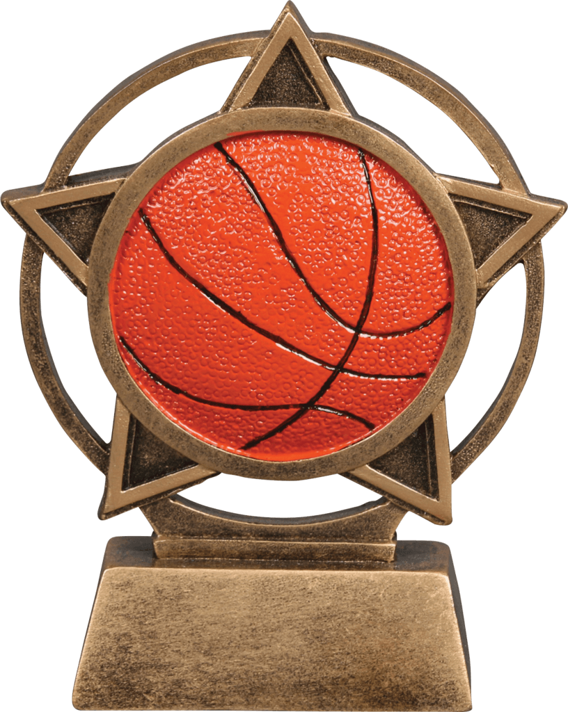 ORBIT SPORT RESIN AWARDS 4.5" BASKETBALL