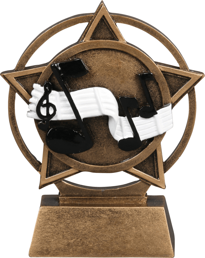 ORBIT SPORT RESIN AWARDS 4.5" MUSIC