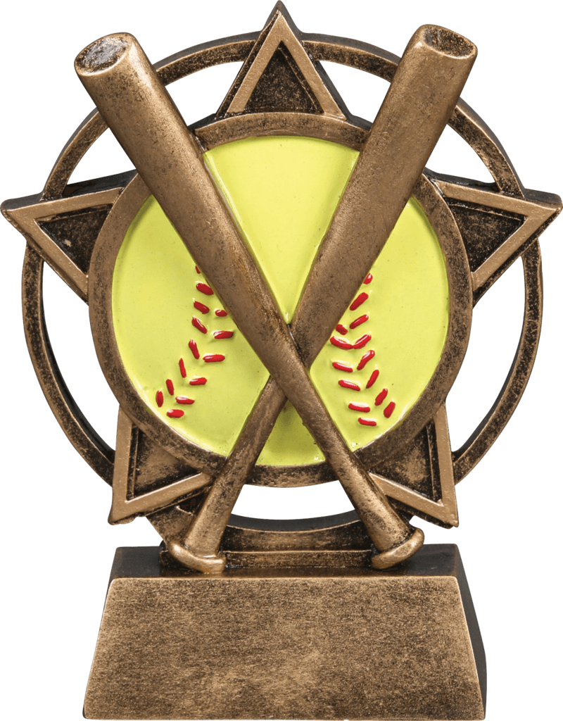 ORBIT SPORT RESIN AWARDS 4.5" SOFTBALL