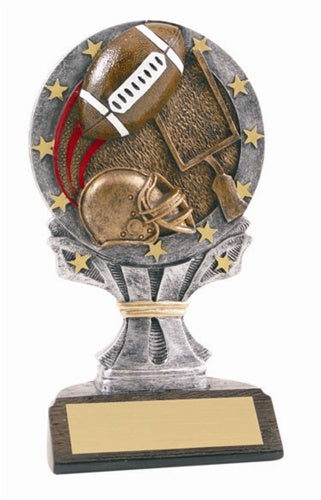 Large 6" All Star Resins Trophy - Football