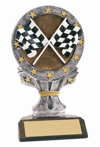 Large 6" All Star Resins Trophy - Racing