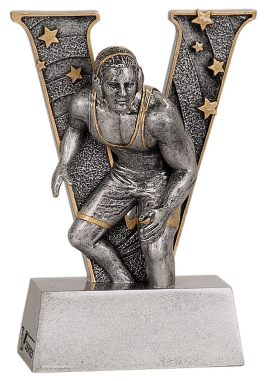 Wrestling Trophy - Resin Award Figure