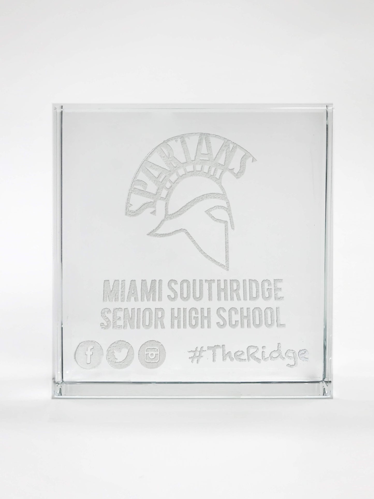 Square Crystal Paperweight