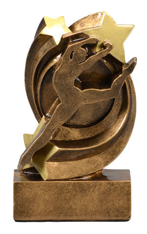 STAR SWIRL RESIN AWARD 5" DANCE