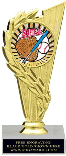 ACHIEVEMENT SOFTBALL INSERT TROPHY
