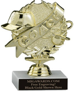 Gold Coach Figure on Marble