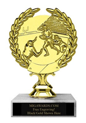 FOOTBALL WREATH FIGURE TROPHY