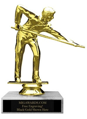 POOL MALE FIGURE TROPHY