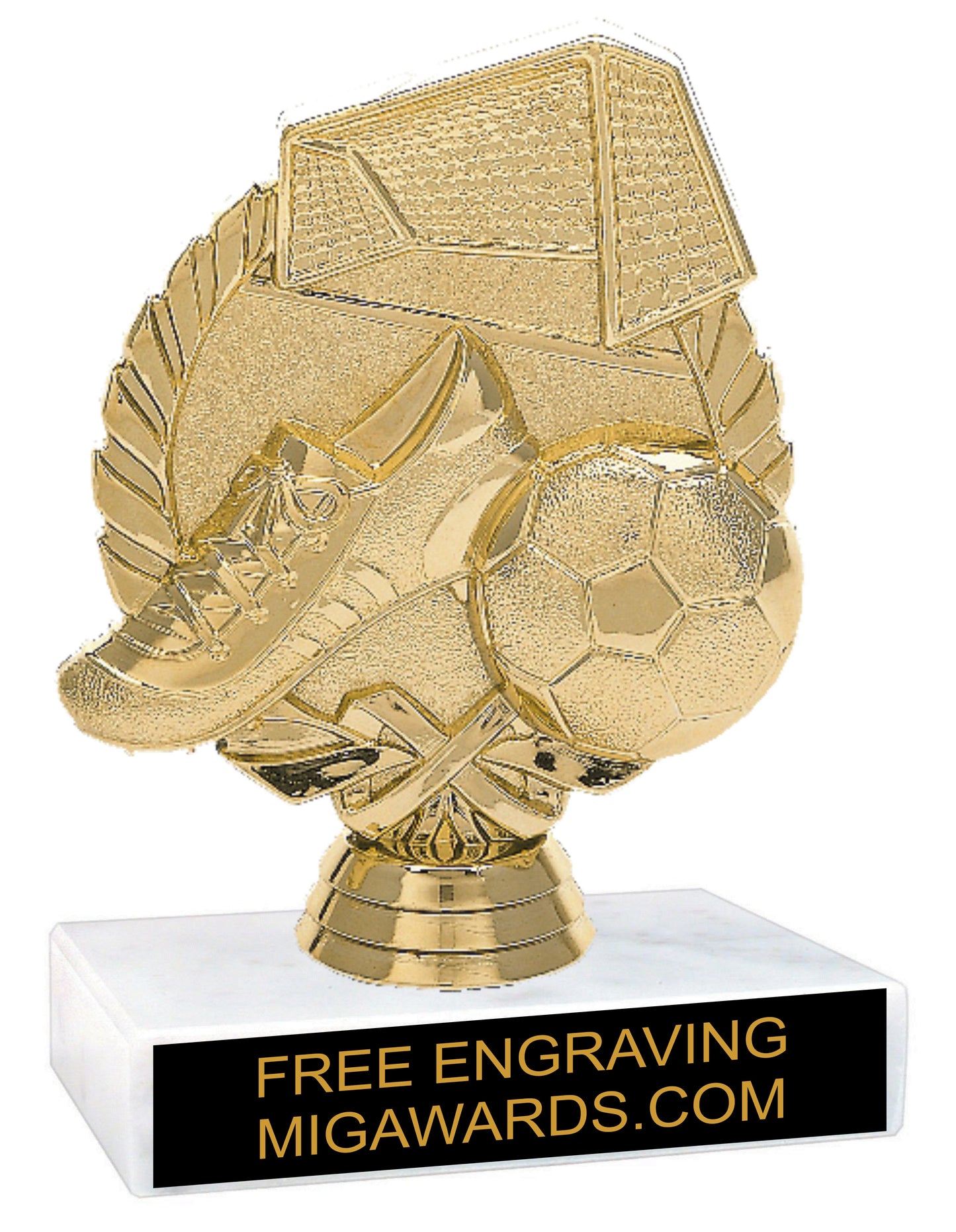 SOCCER WREATH FIGURE TROPHY