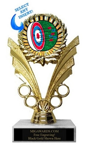 VICTORY RINGS ARCHERY INSERT TROPHY