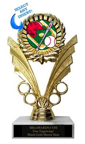 VICTORY RINGS BASEBALL INSERT TROPHY