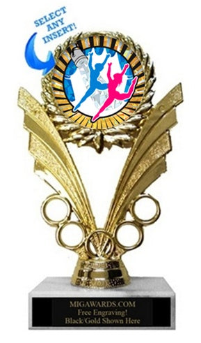 VICTORY RINGS DANCE INSERT TROPHY