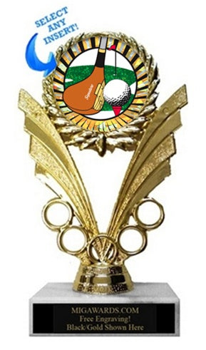 VICTORY RINGS GOLF INSERT TROPHY