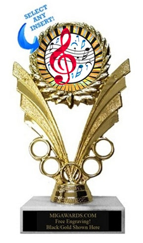 VICTORY RINGS MUSIC INSERT TROPHY