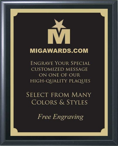 Traditional Black Plaques