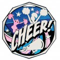 Decagon Colored Medal - Cheerleading