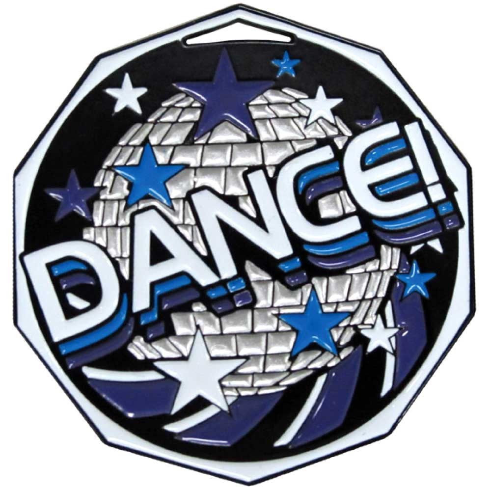 Decagon Colored Medal - Dance