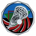 Decagon Colored Medal - Lacrosse