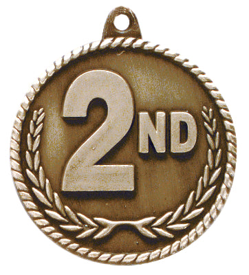 High Relief Medal - 2nd Place Gold