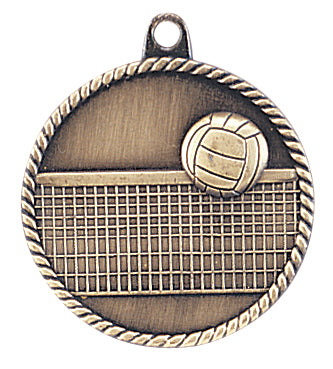 High Relief Medal - Volleyball Gold