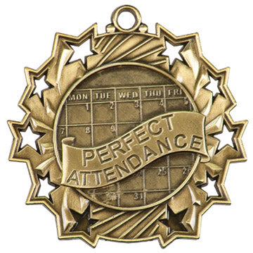 Ten Star Medal - Perfect Attendance