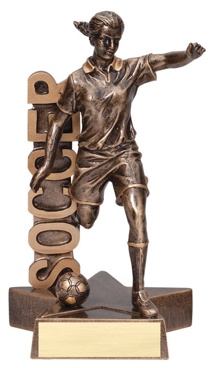 Billboard Resin Series - 6.5" Soccer Female
