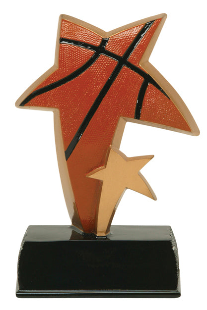 Colored Star Resin - Basketball