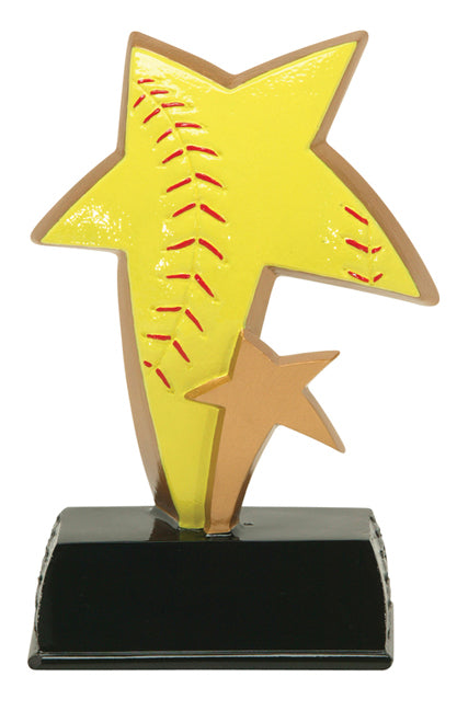 Colored Star Resin - Softball